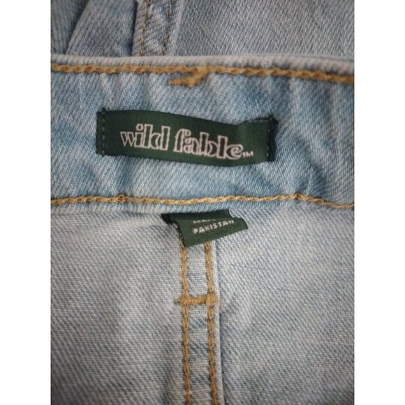 Wild Fable Women's Light Blue Cuffed Hem Denim Shorts, Size 16, NWT. - Picture 5 of 10